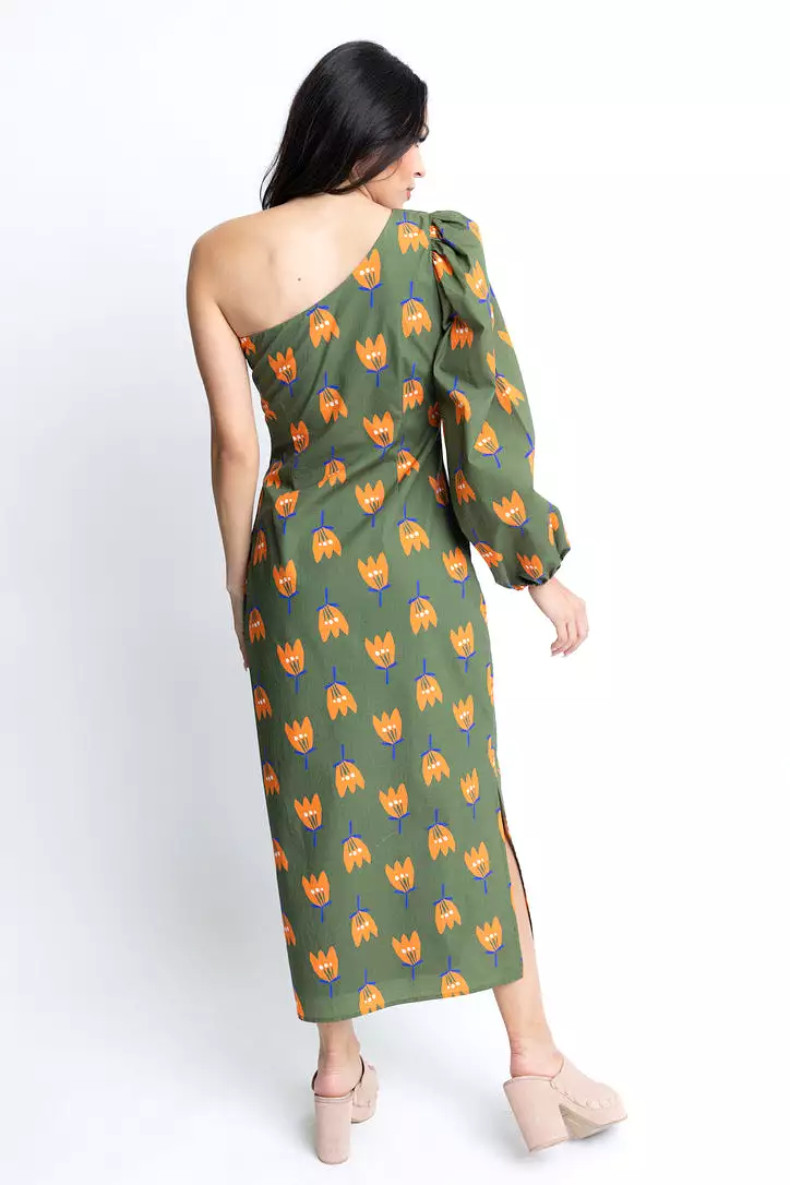 Poppy One Shoulder Maxi Dress