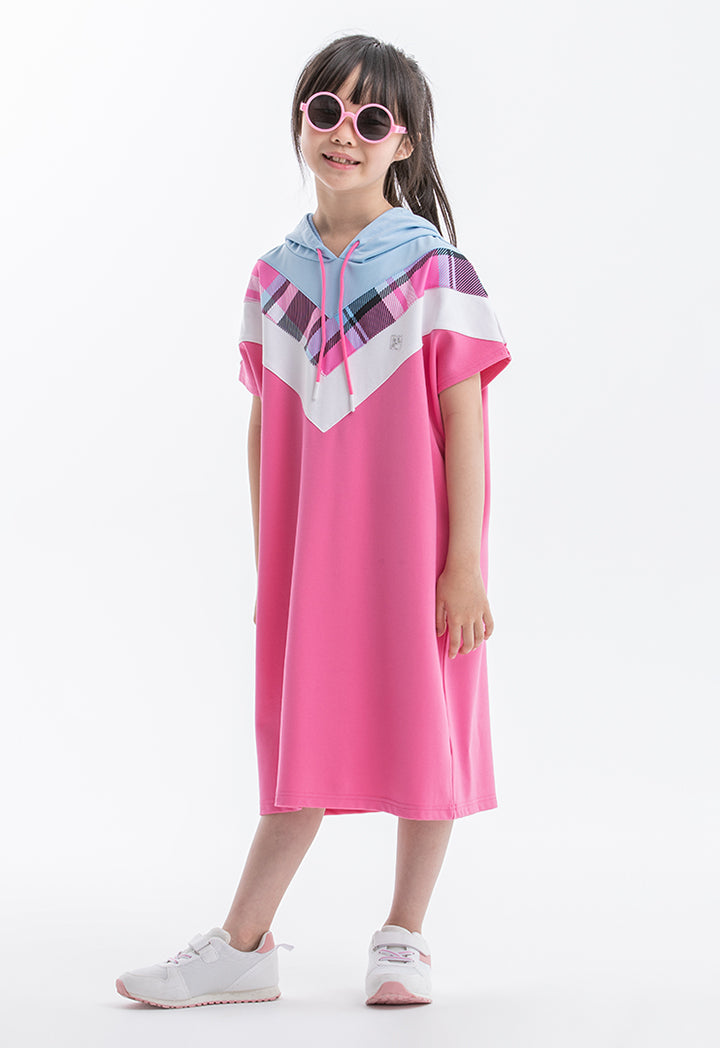 Powerpuff Girls Hooded Dropped Shoulder Dress