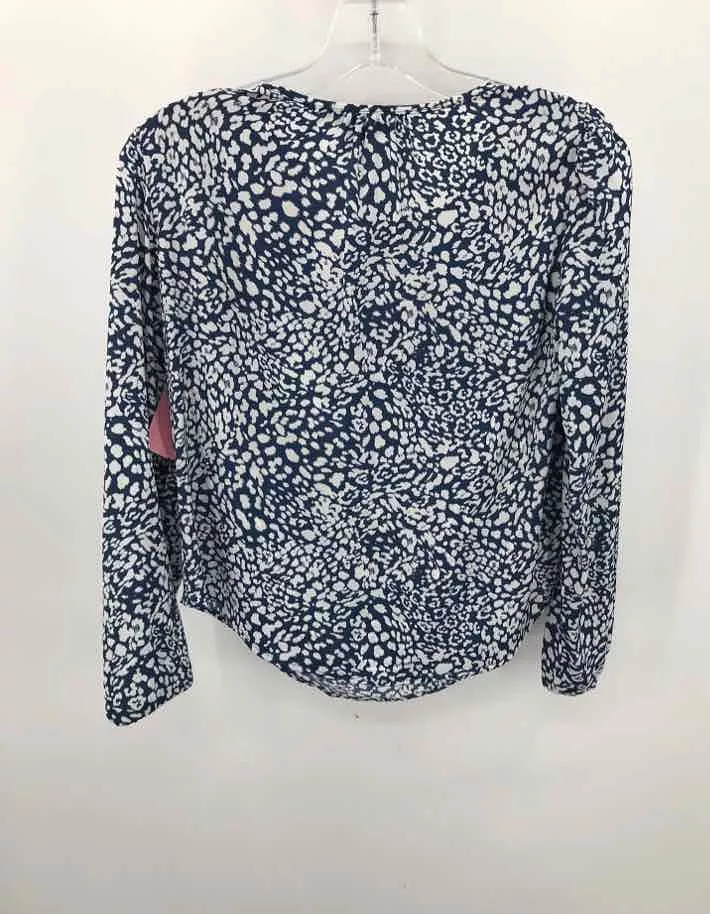 Pre-Owned Banana Republic Blue Size XXS Printed Blouse