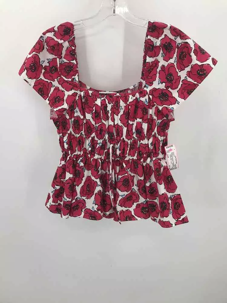 Pre-Owned Kate Spade Pink Size Small Printed Blouse