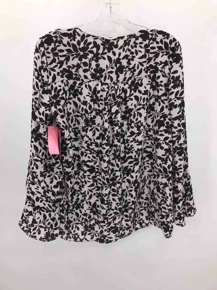 Pre-Owned Vince Camuto Black Size Small Printed Blouse