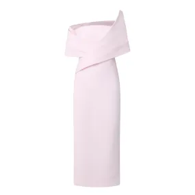 SAFIYAA Iana Off-The-Shoulder Bardot Dress - Pink