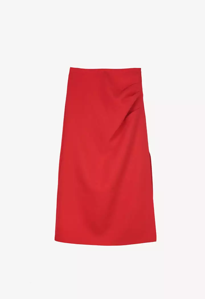 Semi Solid Neoprene Pencil Skirt