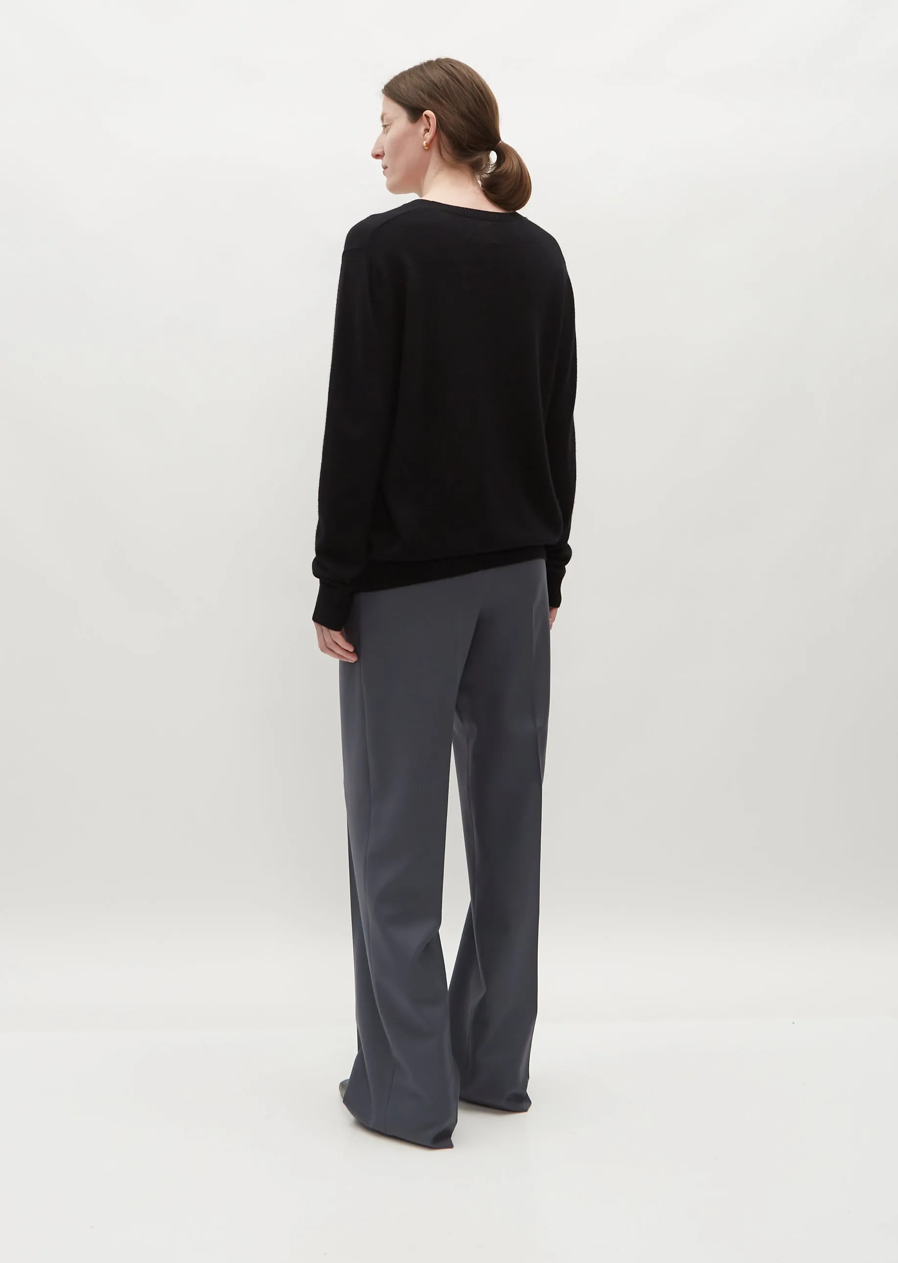 Serafini V-Neck Sweater — Black