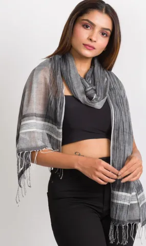 Sevya Mahiya scarf, cotton Ikat