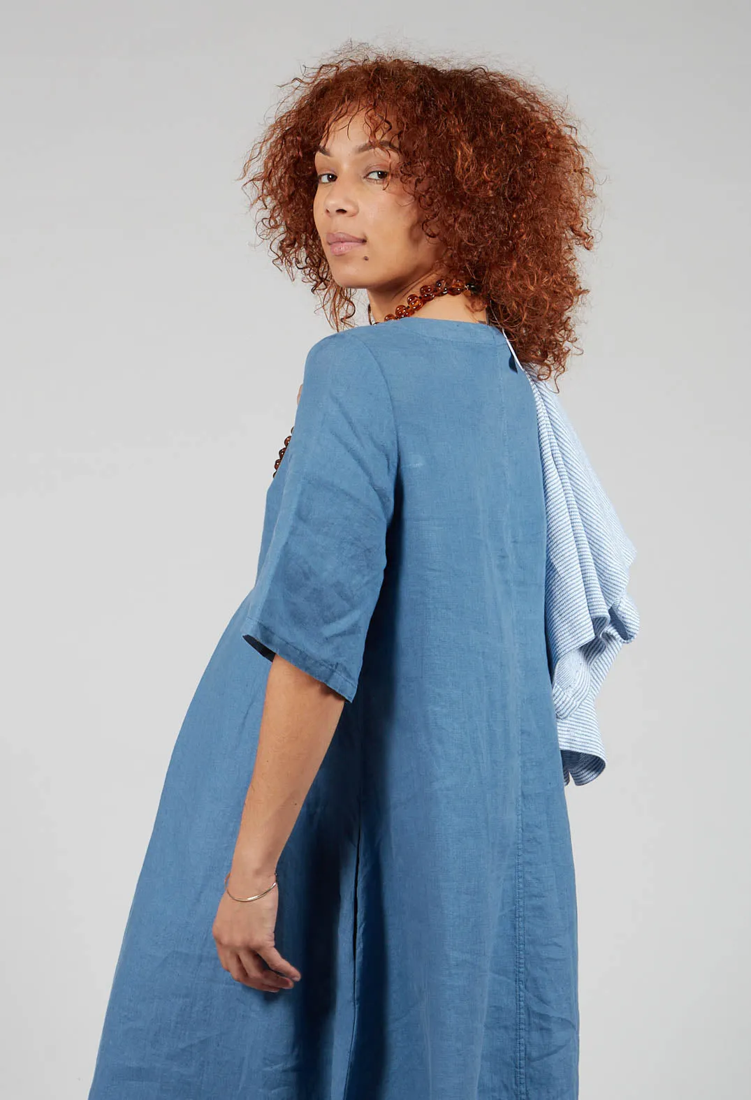 Short Sleeve Dress in Denim