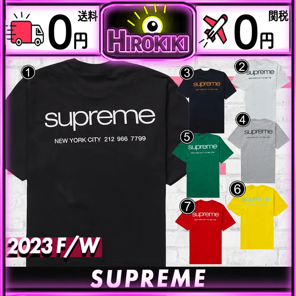 Supreme  |Unisex Street Style Collaboration Logo T-Shirts