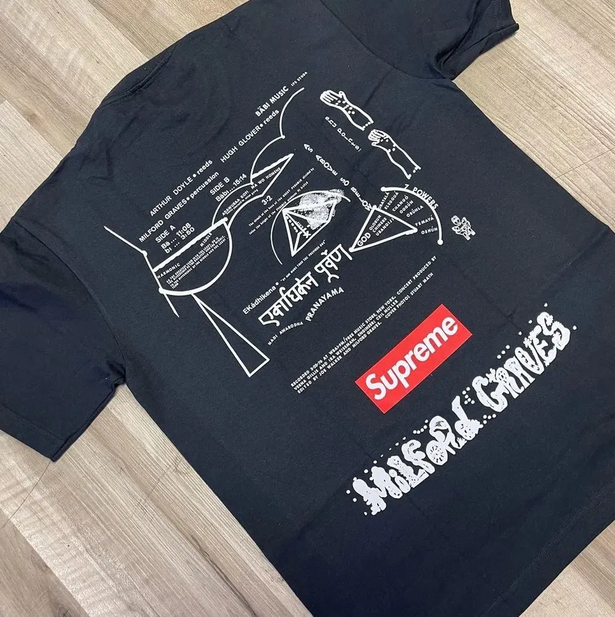 Supreme  |Unisex Street Style Logo Skater Style T-Shirts