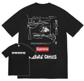 Supreme  |Unisex Street Style Logo Skater Style T-Shirts