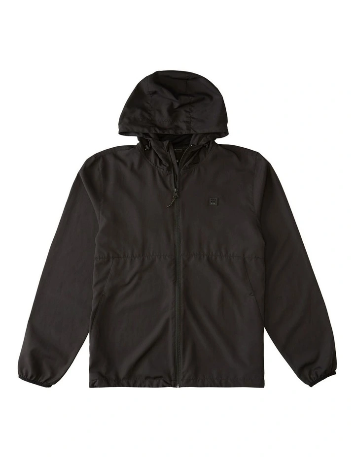 Transport Windbreaker Jacket in Black