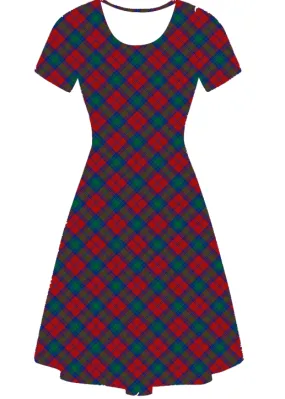 Winter Plaid Vintage Skater Dress