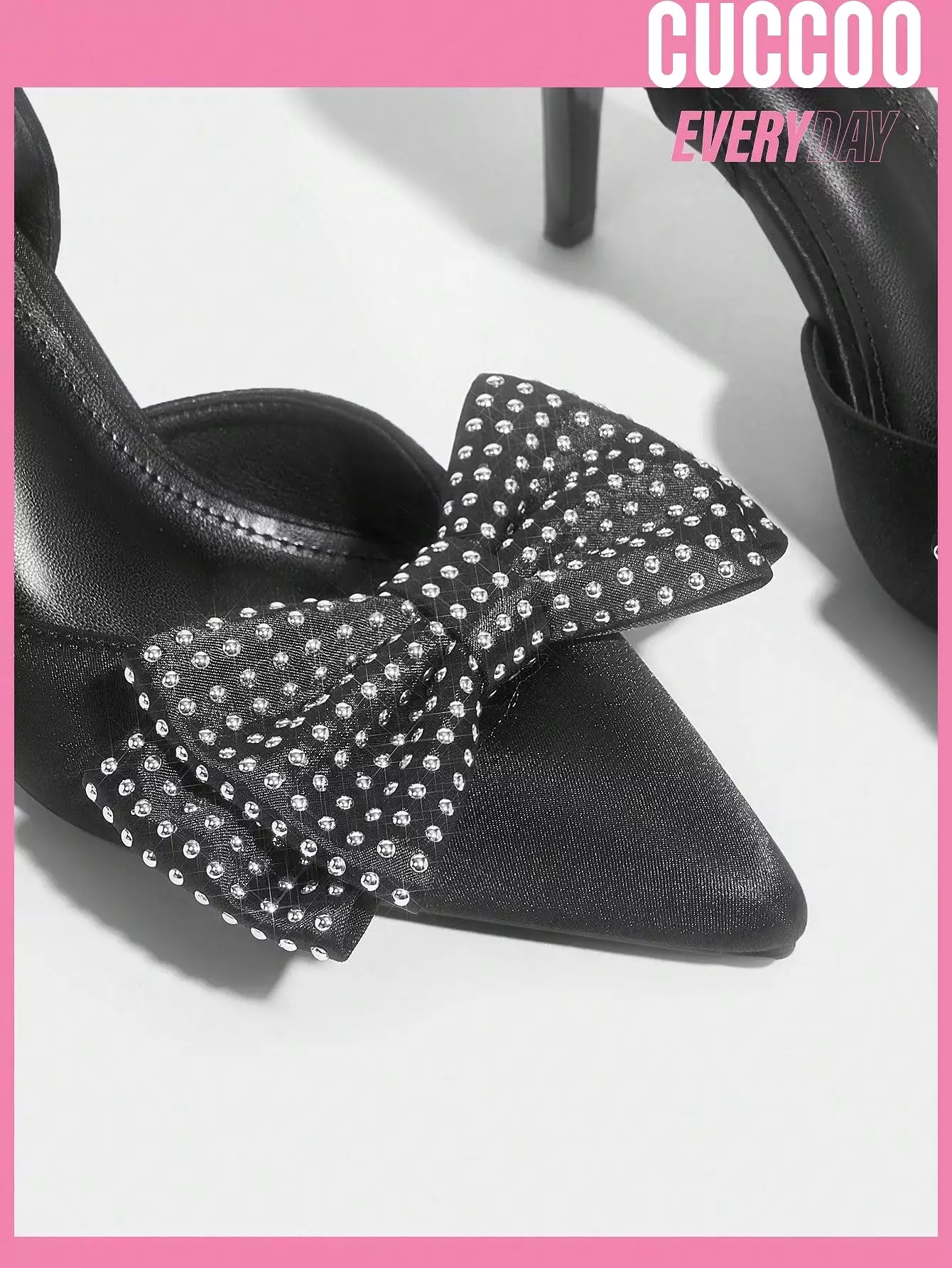 Woman Shoes Fashion High Heel Rhinestone Butterfly Knot Sexy Pumps For Spring And Summer