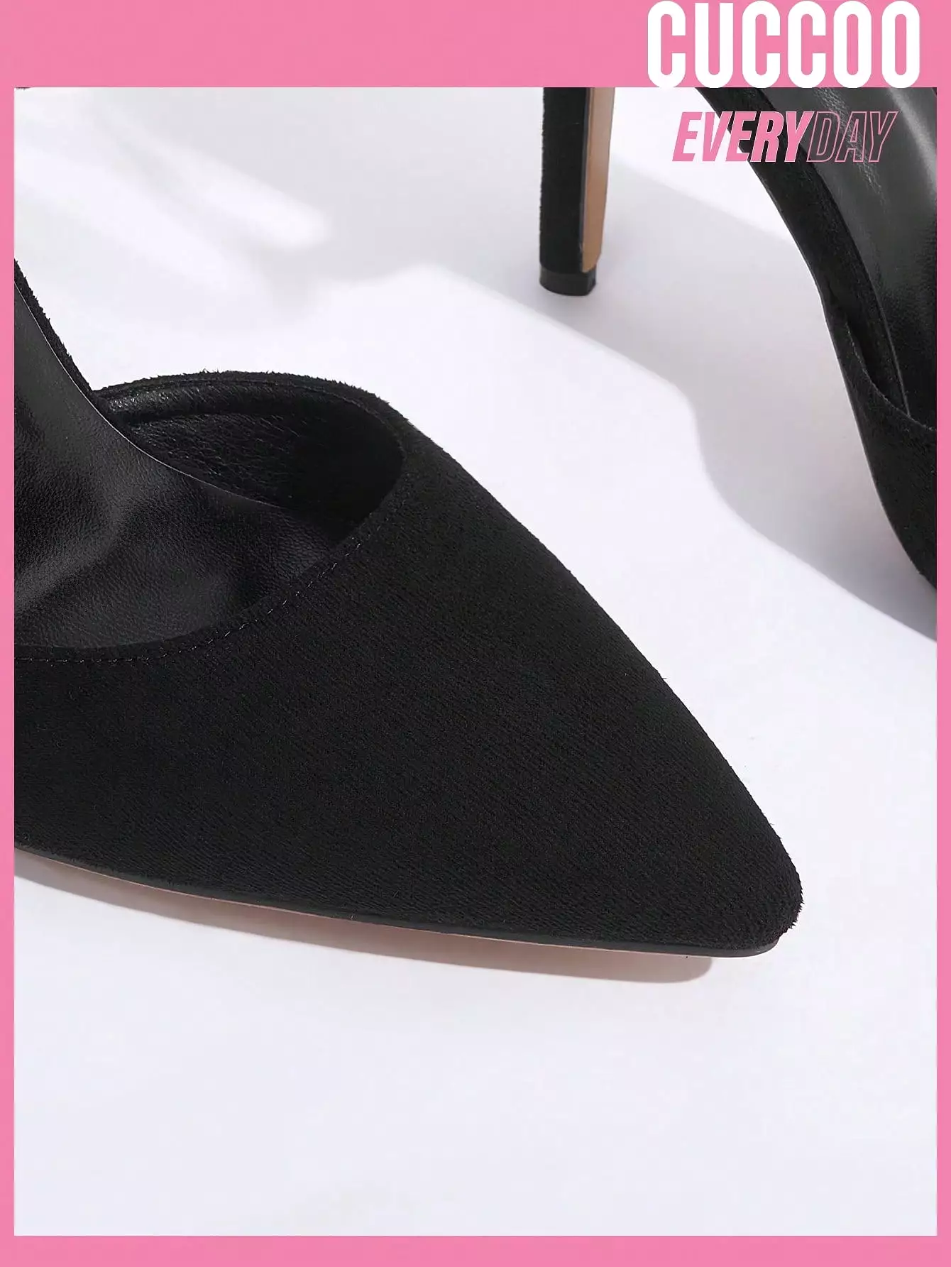 Woman Shoes Fashionable Black Strappy High Heel Pumps For Spring And Summer