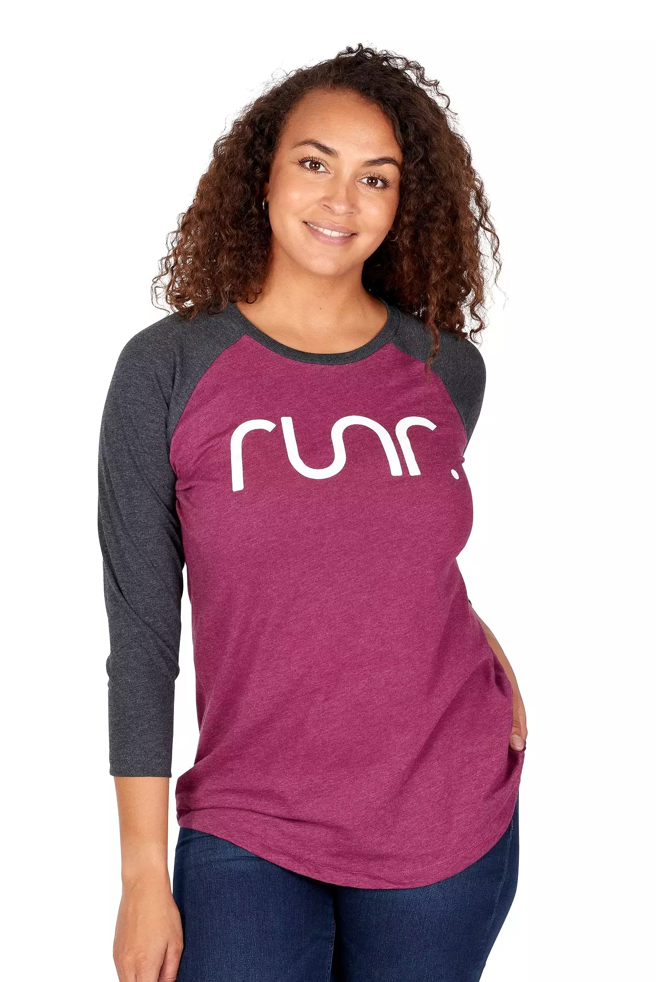 Women's Baseball Runr T-Shirts - Plum