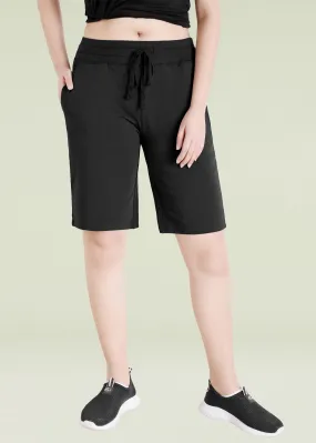 Women's Cotton Jersey Bermuda Shorts with Pockets