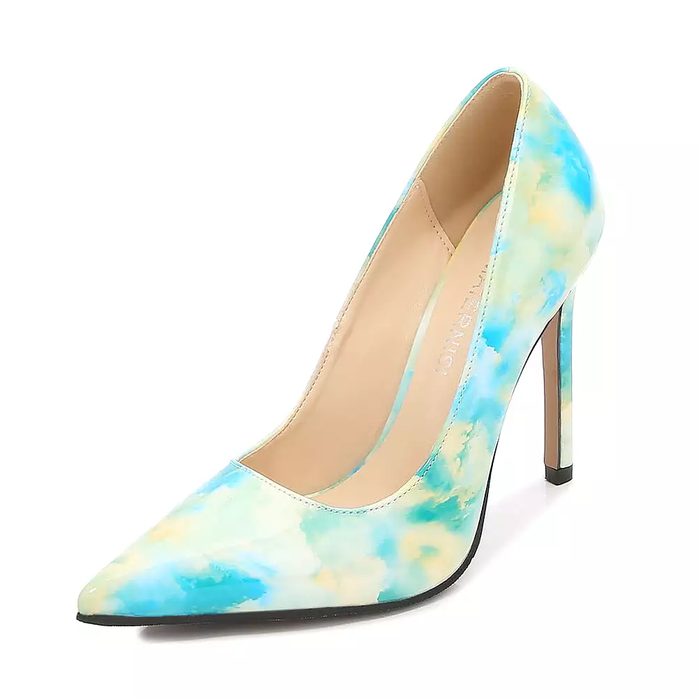 Women's Flora Pointed Toe Shallow Stiletto Heel Pumps