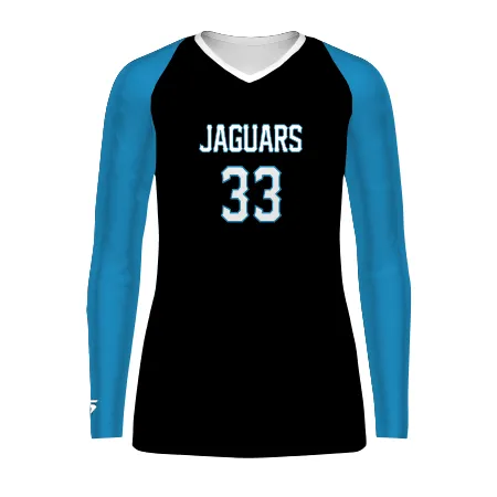 Women's Freestyle Sublimated Long Sleeve Stretch Volleyball Jersey