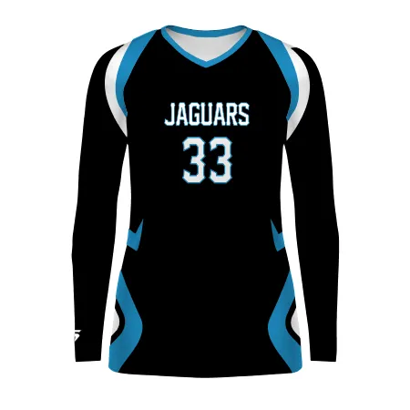 Women's Freestyle Sublimated Long Sleeve Stretch Volleyball Jersey