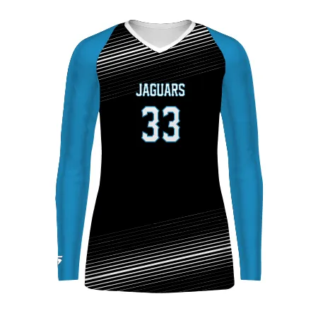 Women's Freestyle Sublimated Long Sleeve Stretch Volleyball Jersey