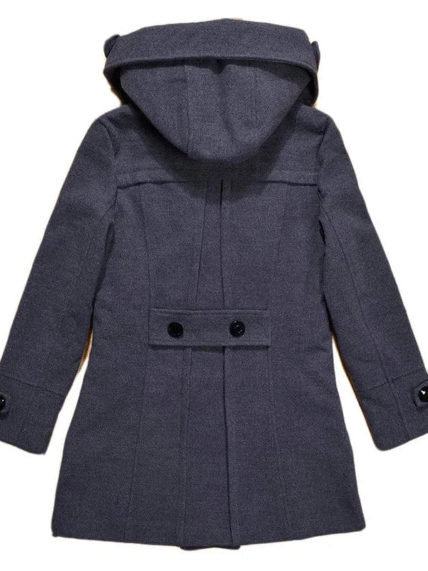 Women's Long Hooded Winter Coat with Faux Fur Trim for Elegance and Warmth