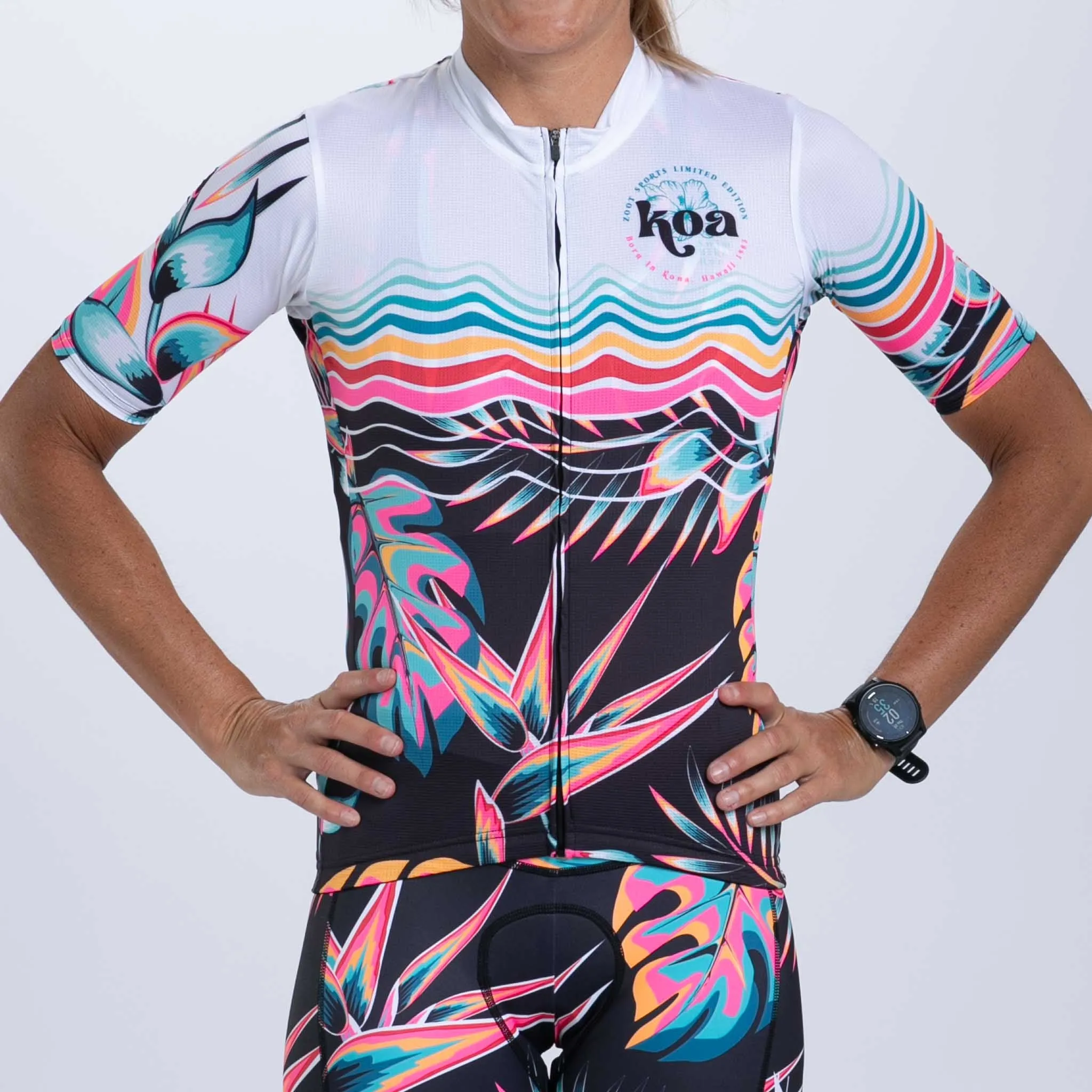 Women's Ltd Cycle Aero Jersey - Koa Tropical