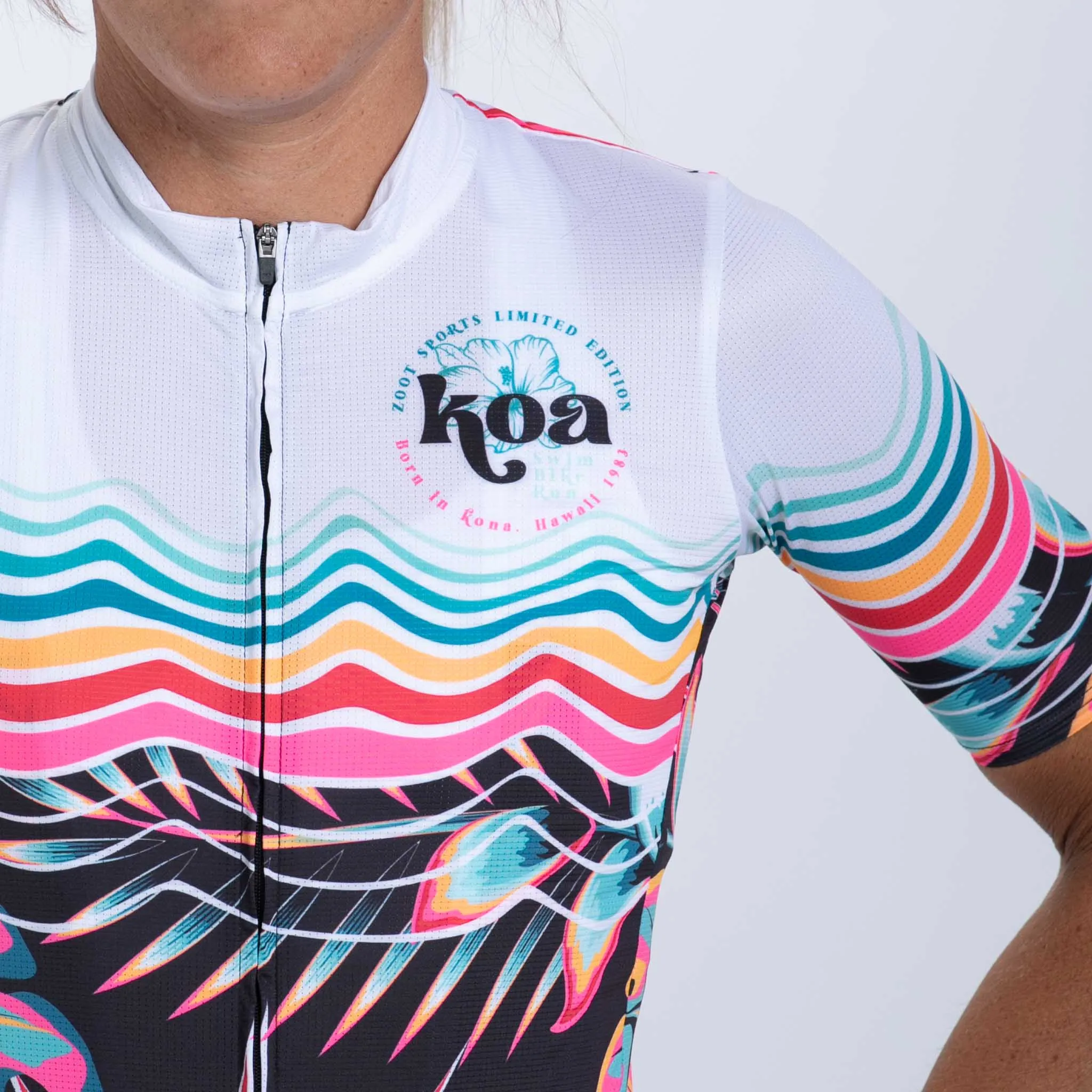 Women's Ltd Cycle Aero Jersey - Koa Tropical