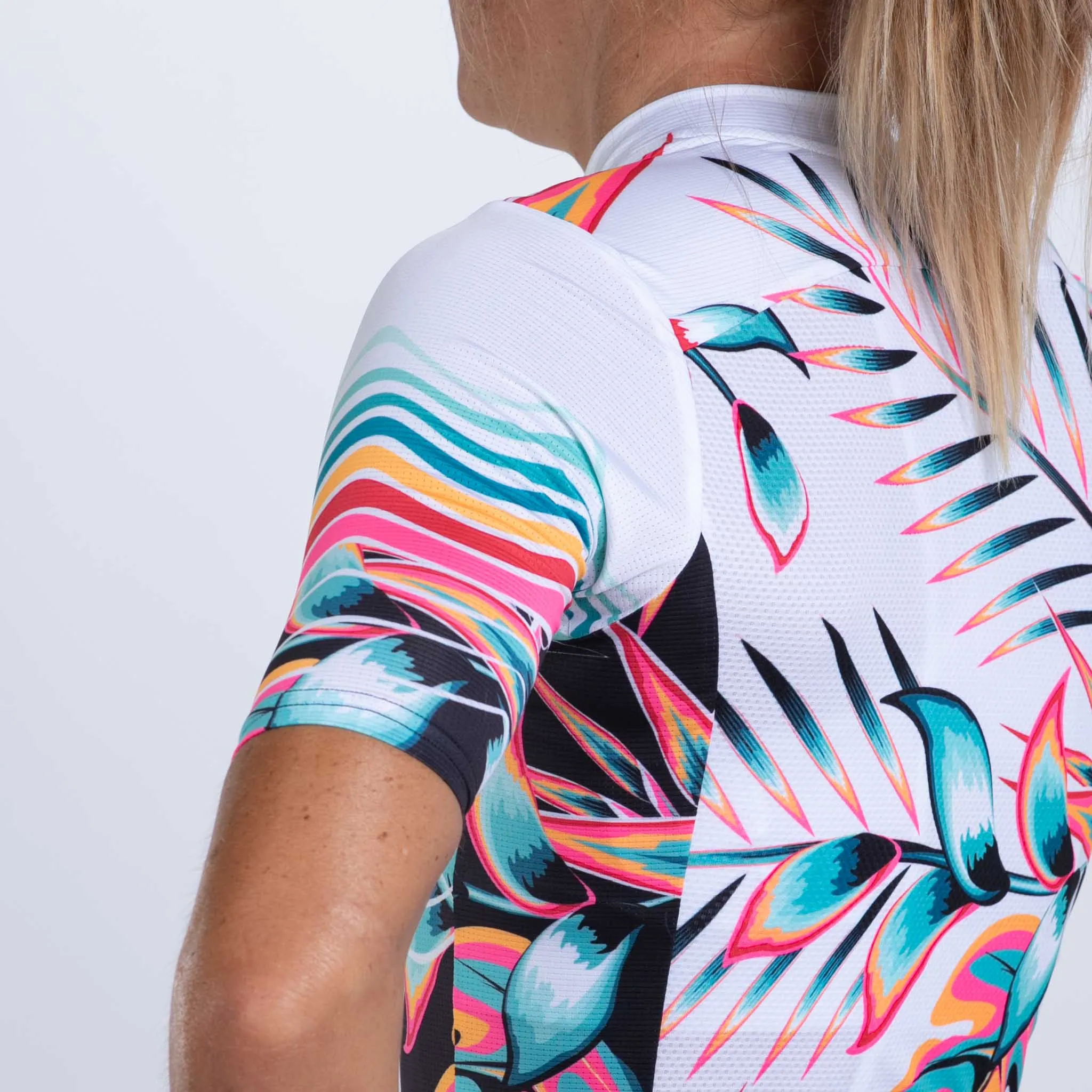 Women's Ltd Cycle Aero Jersey - Koa Tropical