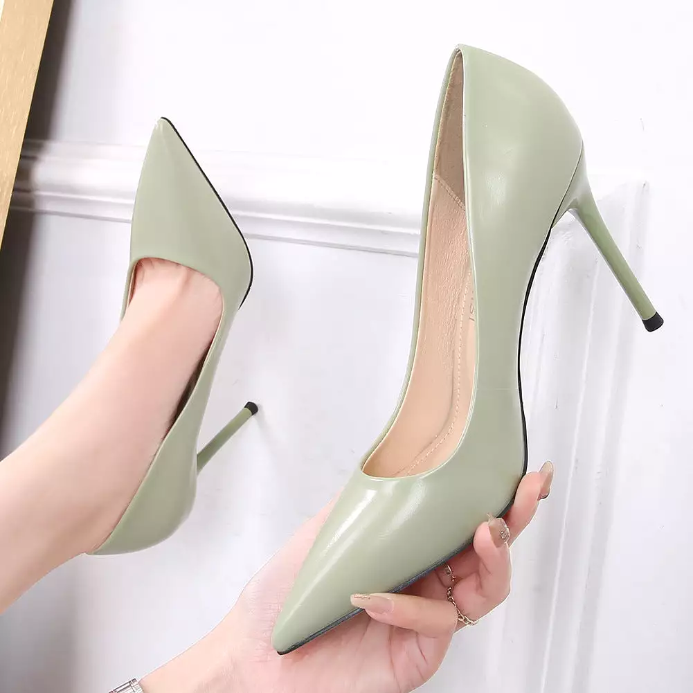 Women's Pointed Toe Shallow Stiletto Heel Pumps