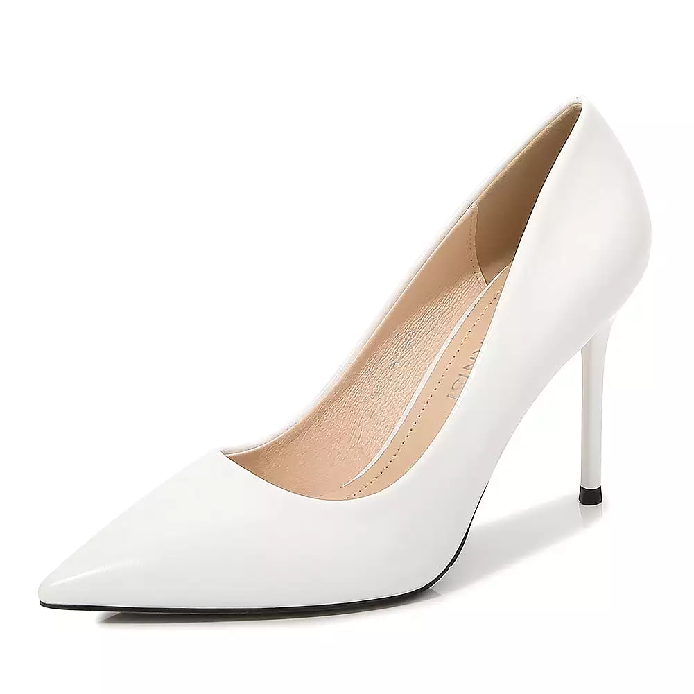 Women's Pointed Toe Shallow Stiletto Heel Pumps