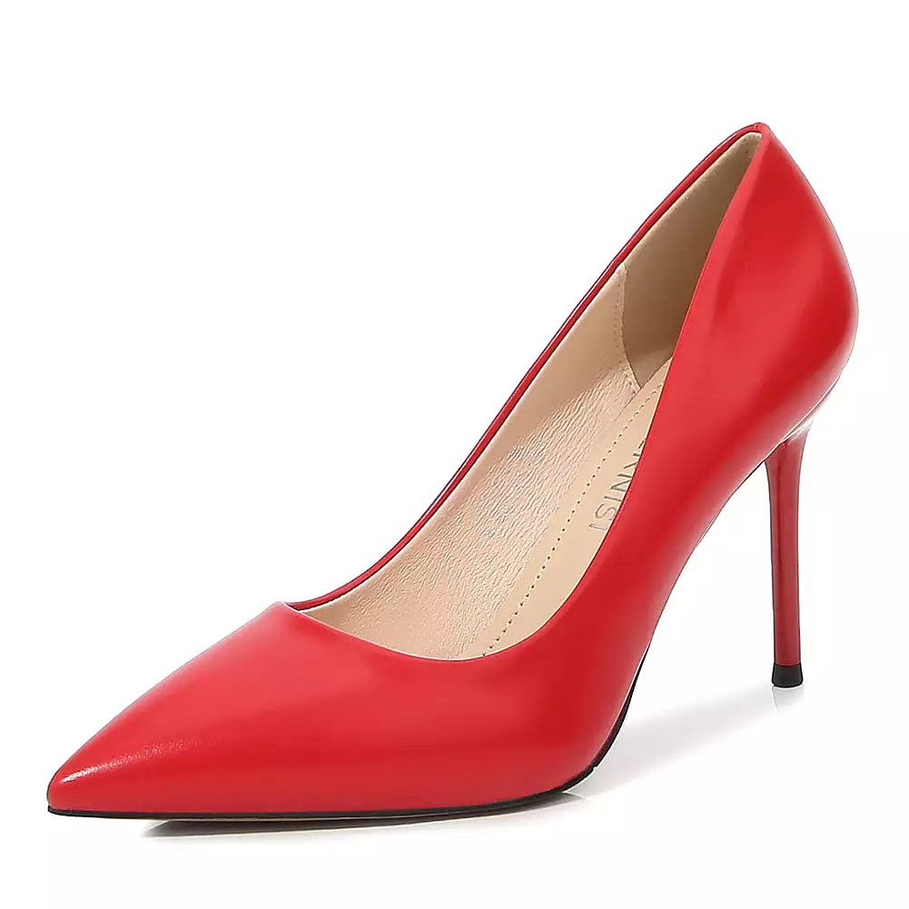 Women's Pointed Toe Shallow Stiletto Heel Pumps