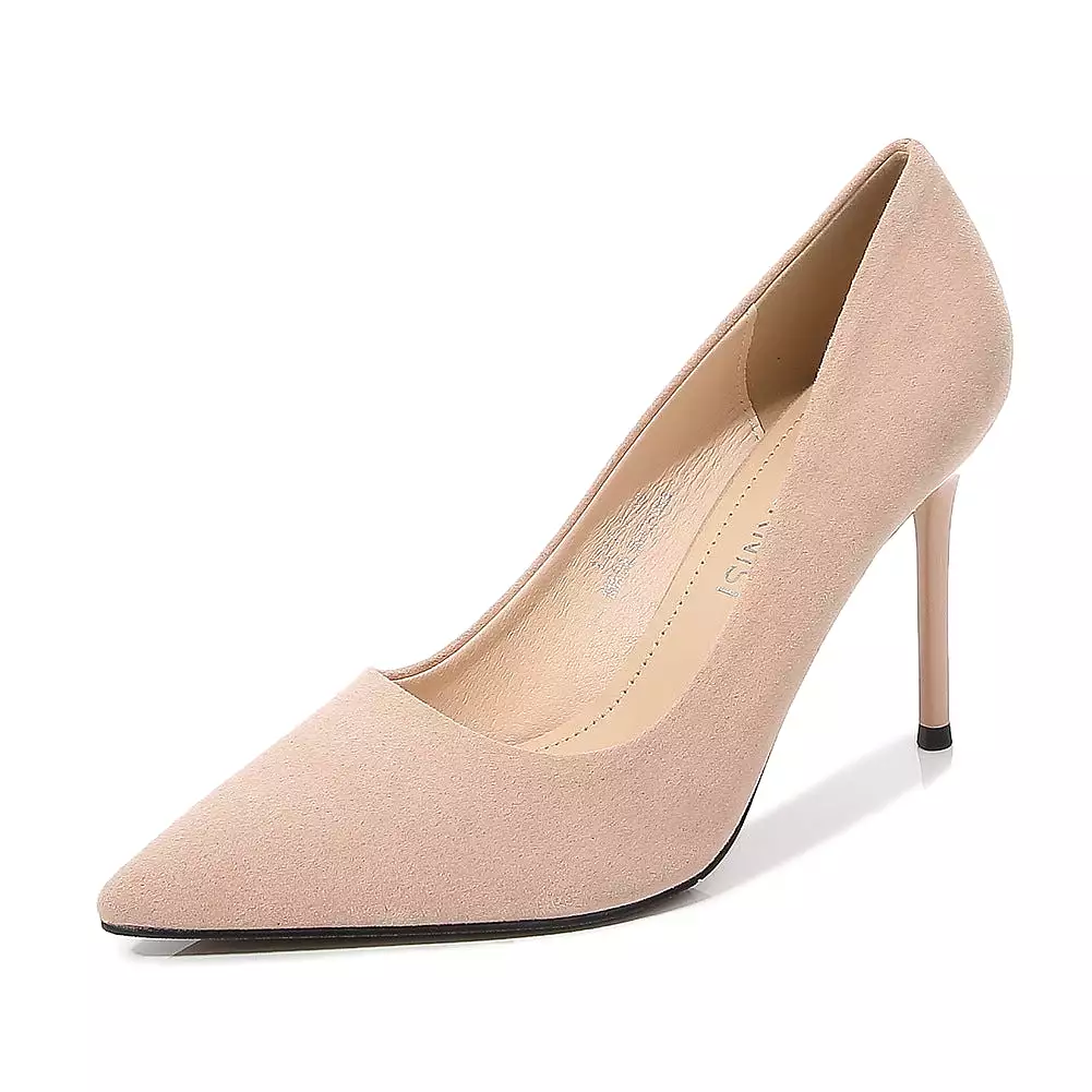 Women's Pointed Toe Shallow Stiletto Heel Pumps