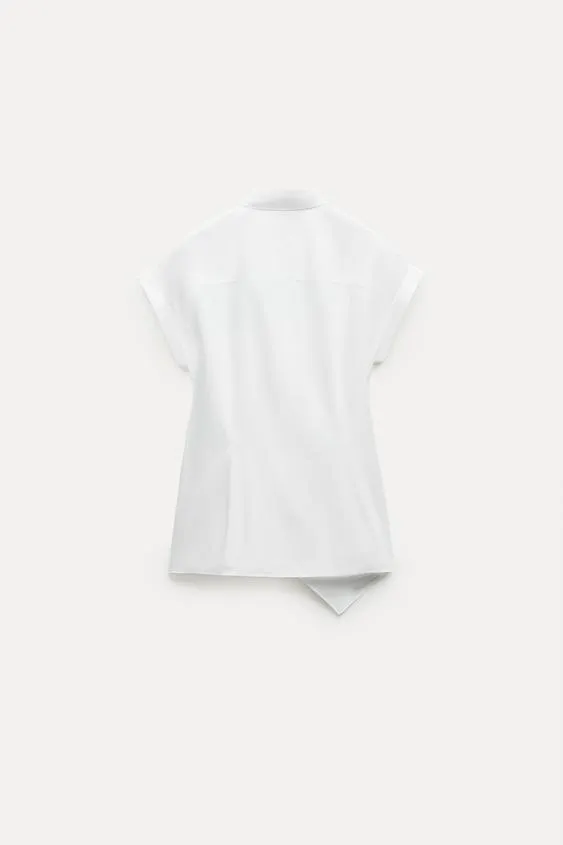 ZARA  |Cotton Shirts & Blouses