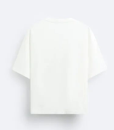 ZARA  |Cotton Short Sleeves T-Shirts