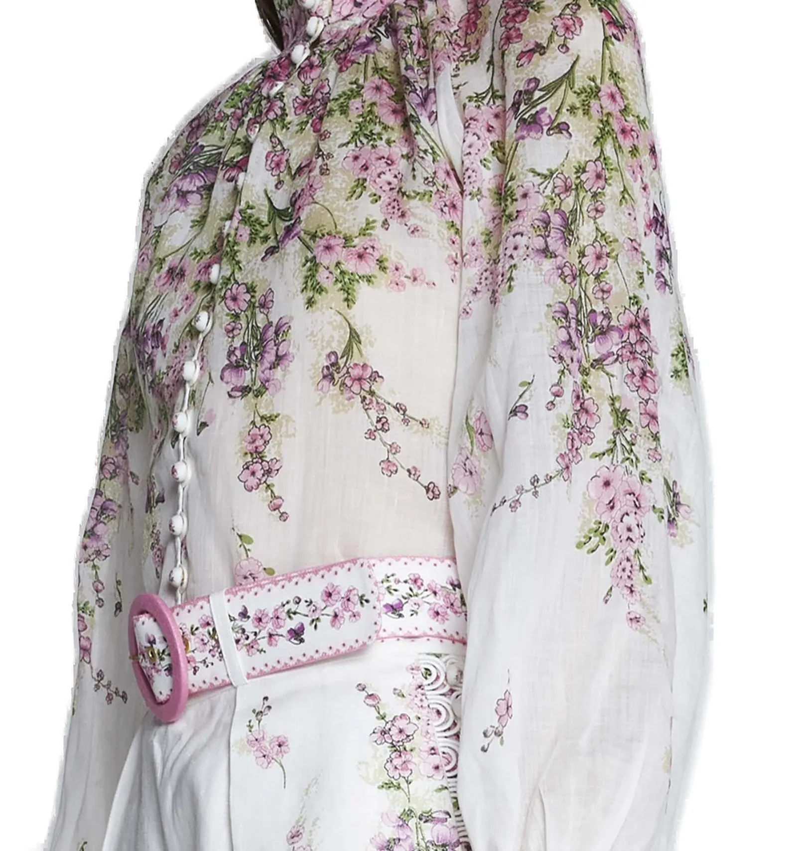 Zimmermann Billow Floral Printed Blouse